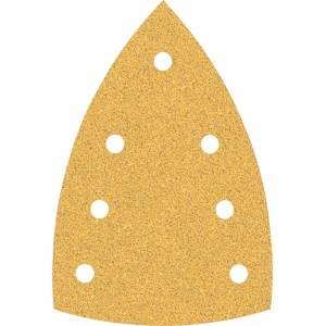 Bosch Schleifblatt für Multischleifer, Körnung 100, gelocht für Staubabsaugung.