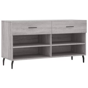 vidaXL Schuhbank Grau Sonoma 102x35x55 cm Holzwerkstoff 829762