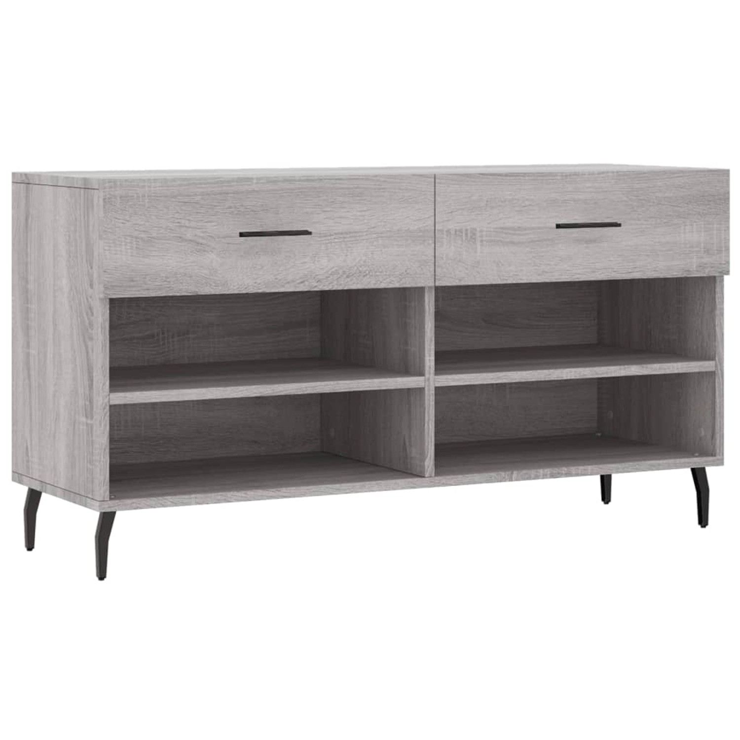 vidaXL Schuhbank Grau Sonoma 102x35x55 cm Holzwerkstoff 829762 günstig online kaufen