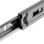 SOTECH Vollauszug 500 mm aus Metall für Schubladen, 25 kg Tragkraft. Glänzende Schubladenschiene mit schwarzen Details.
