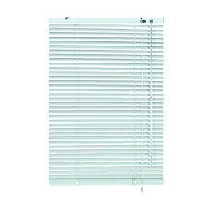 Weiße Gardinia Aluminium Jalousie, 80x130 cm, für Fenster, Sonnenschutz und Lichtregulierung.