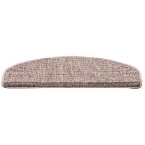 Pergamon Natur Sisal Stufenmatte im 15er-Set, Farbe Kies, 18x56cm. Treppenschutz aus Sisal.