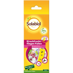 Solabiol Kirschfruchtfliegen-Falle, 5er-Pack zur Schädlingsbekämpfung im Garten.