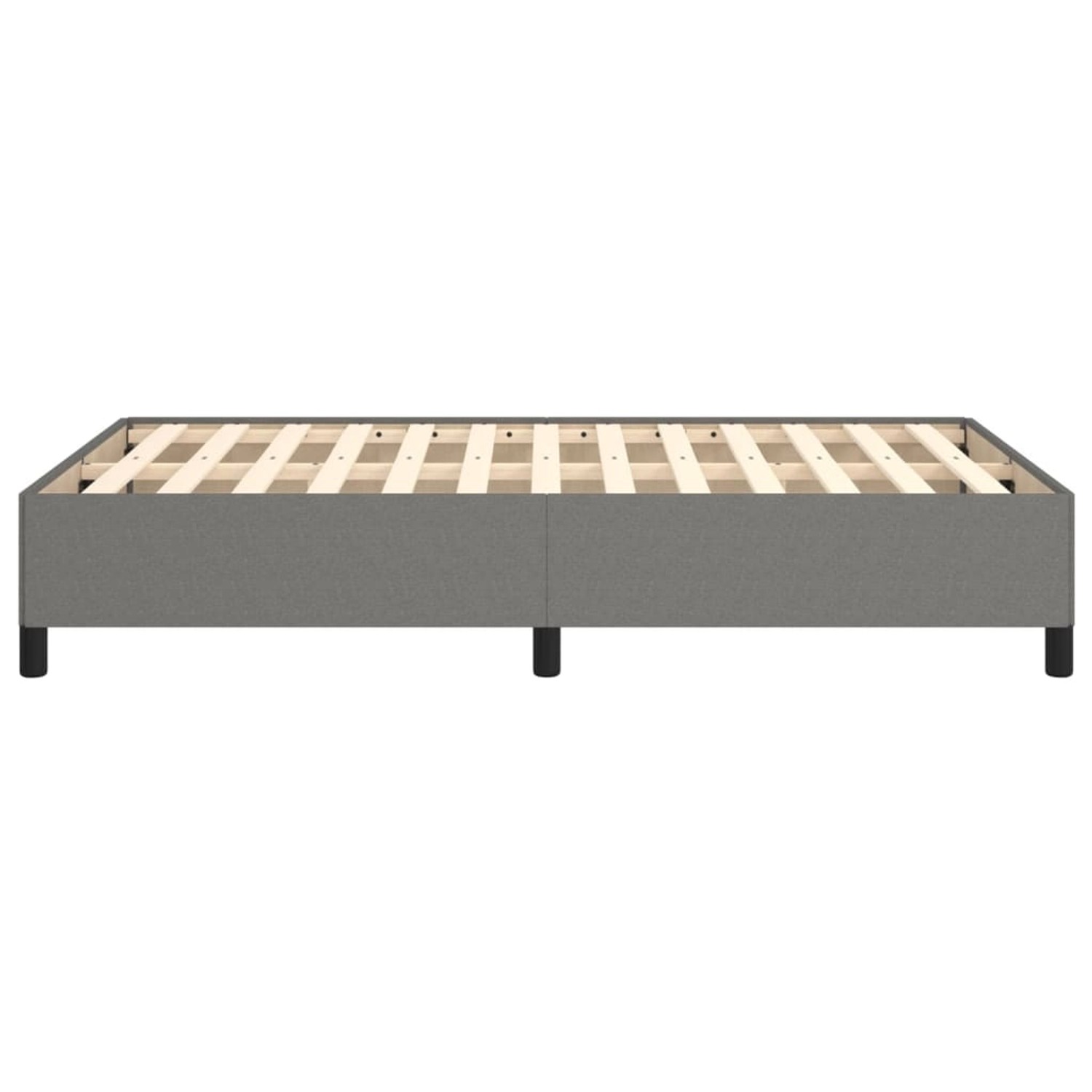 vidaXL Bettgestell, dunkelgrauer Stoff, 120x200 cm. Bettrahmen mit Lattenrost für erholsamen Schlaf.