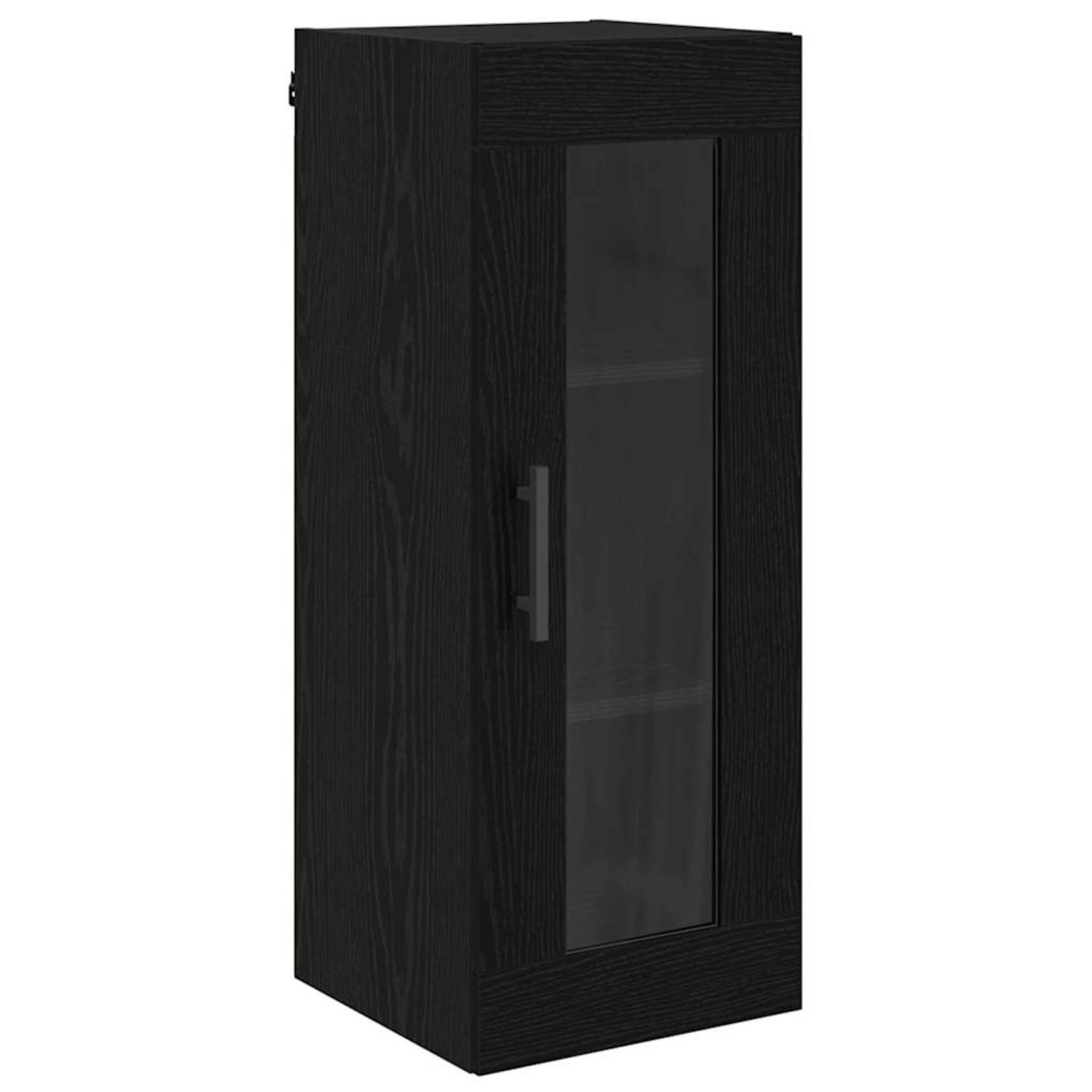 vidaXL Wandschrank Schwarz Eichen-Optik 34,5 x 34 x 90 cm 882627 günstig online kaufen