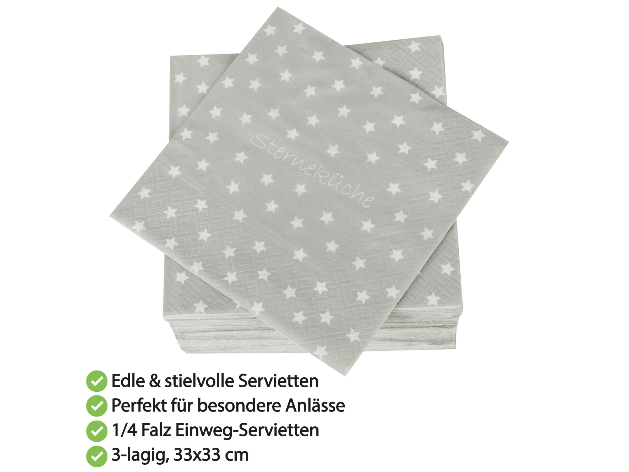 Kafoo Einweg-Servietten – 120 Stück, Weich & Stylisch Für Jeden Anlass