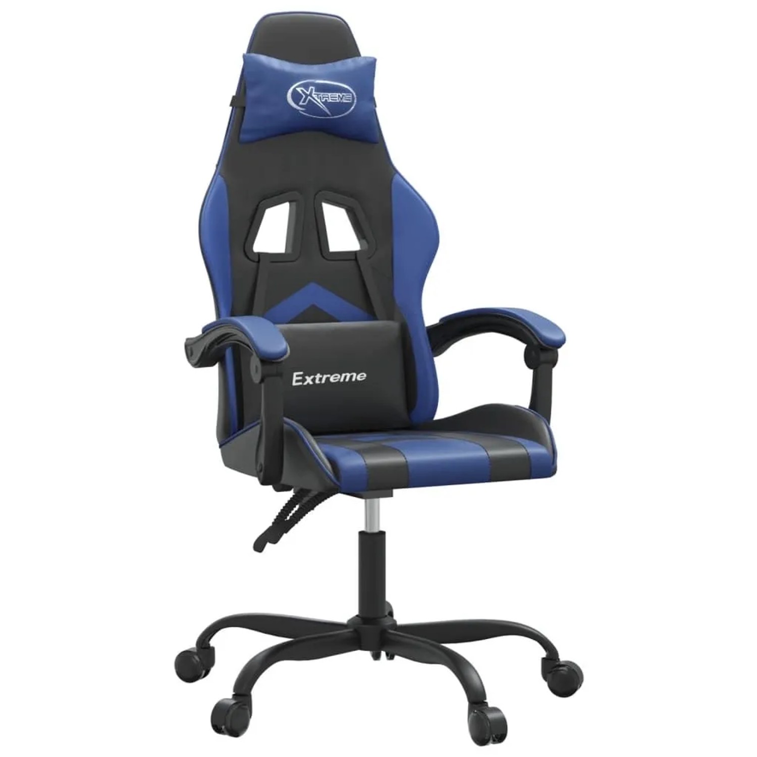 vidaXL Gaming-Stuhl Drehbar Schwarz und Blau Kunstleder 349591 günstig online kaufen