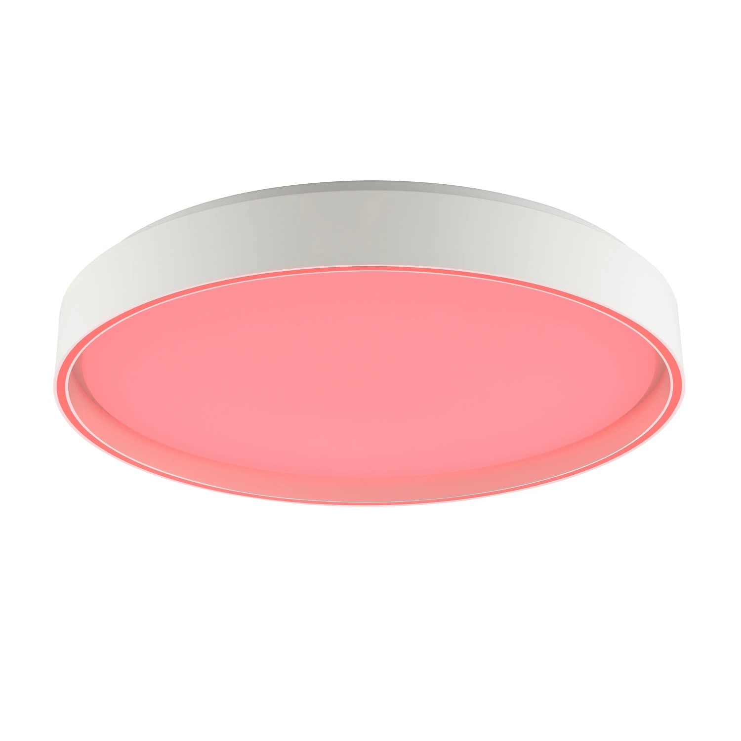 Weiße LED-Deckenleuchte Mona mit RGB-Funktion, Ø 49cm. Smarte Leuchte für individuelle Lichtstimmungen.
