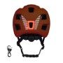 Oranger Force Kinderhelm Zebu mit Blinklicht, Rückansicht.