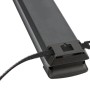 Detailaufnahme der schwarzen Brennenstuhl Premium-Line Steckdosenleiste mit Kabelhalterung.