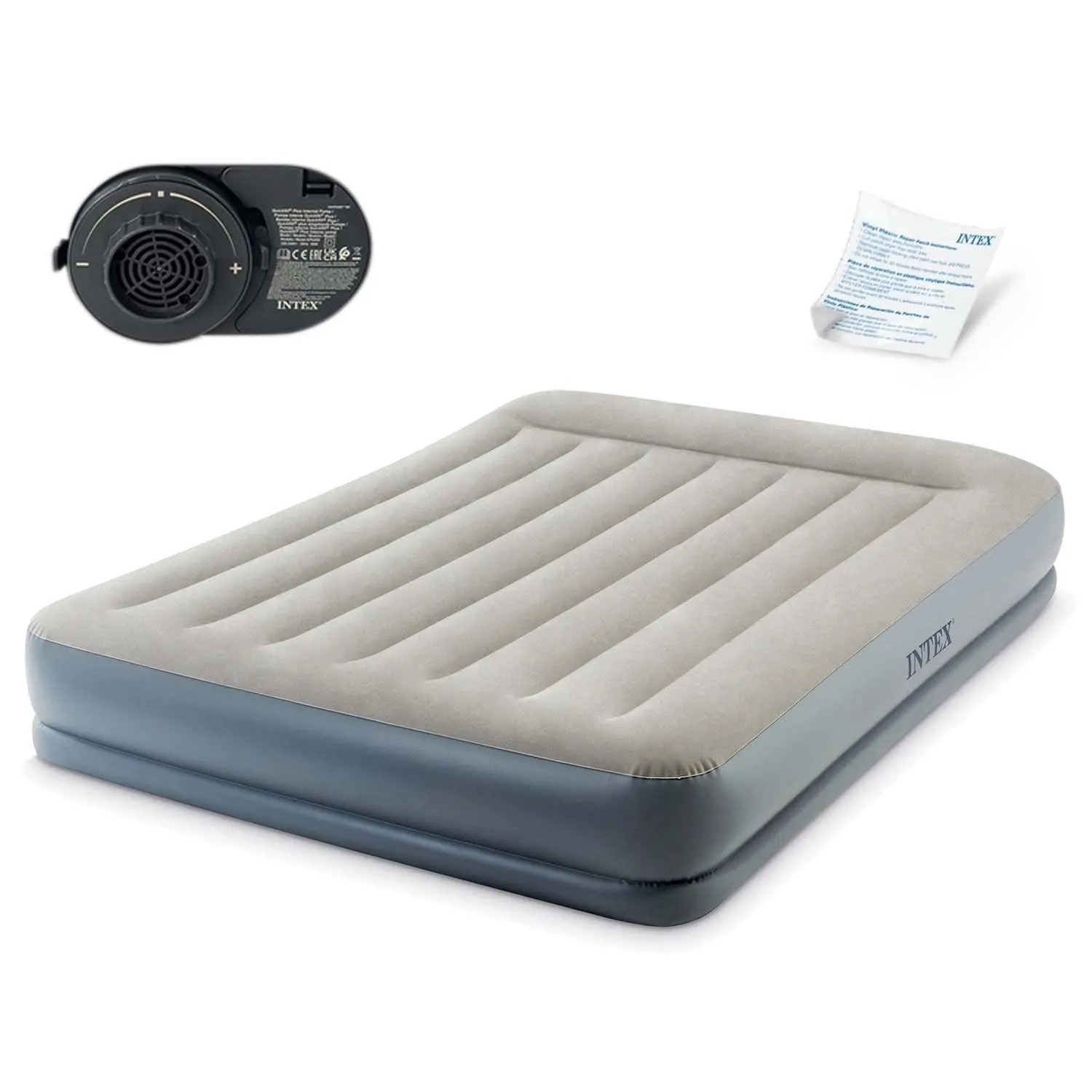 Intex Aufblasbare Matratze 203X152X30 Cm Mit Eingebauter Elektrischer Pumpe 64118