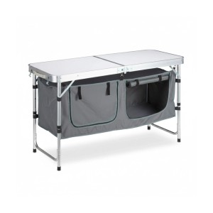 Relaxdays Klapptisch Aluminium Silber Höhenverstellbar 120 x 47 cm 6,5 kg