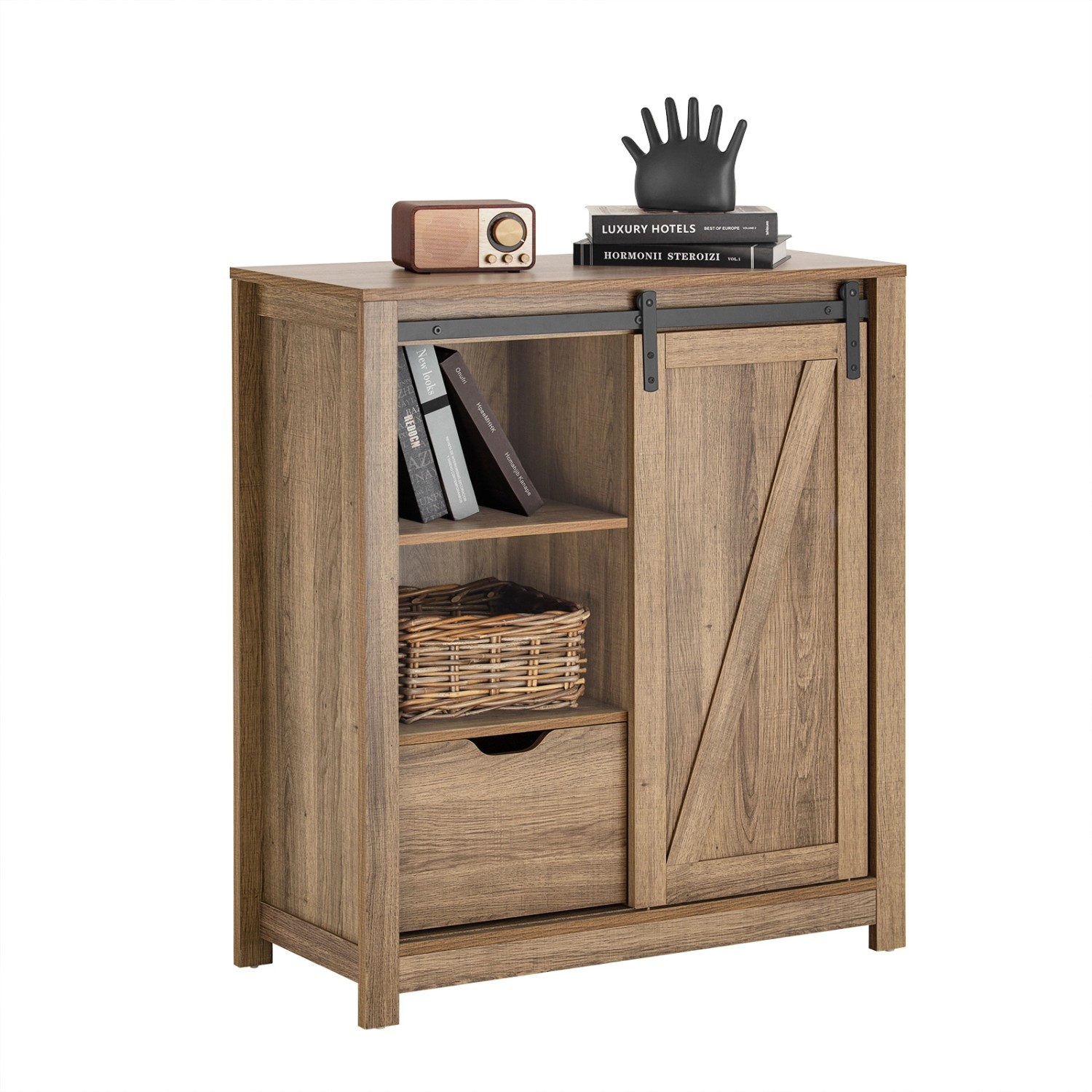 SoBuy Sideboard Kommode Schuhschrank Küchenschrank Flurschrank FSB59-BR günstig online kaufen