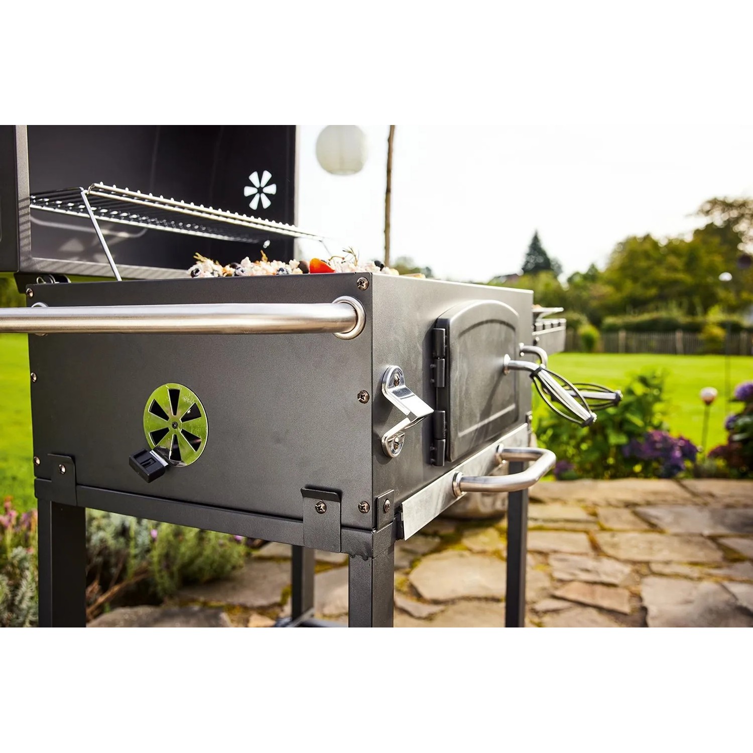 Jamestown Holzkohlegrill Jaxon mit modularem Grillrost_13