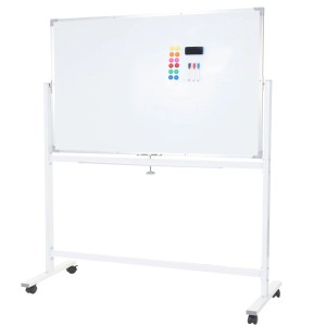 Proregal Whiteboard HxBxT 186x160x50 cm Mobil Rollbar Inkl. Zubehör Magnettafel Memoboard Pinnwand