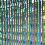 Kobolo Türvorhang RAINBOW mit bunten Kunststoffperlen in Blau, Grün und Lila.