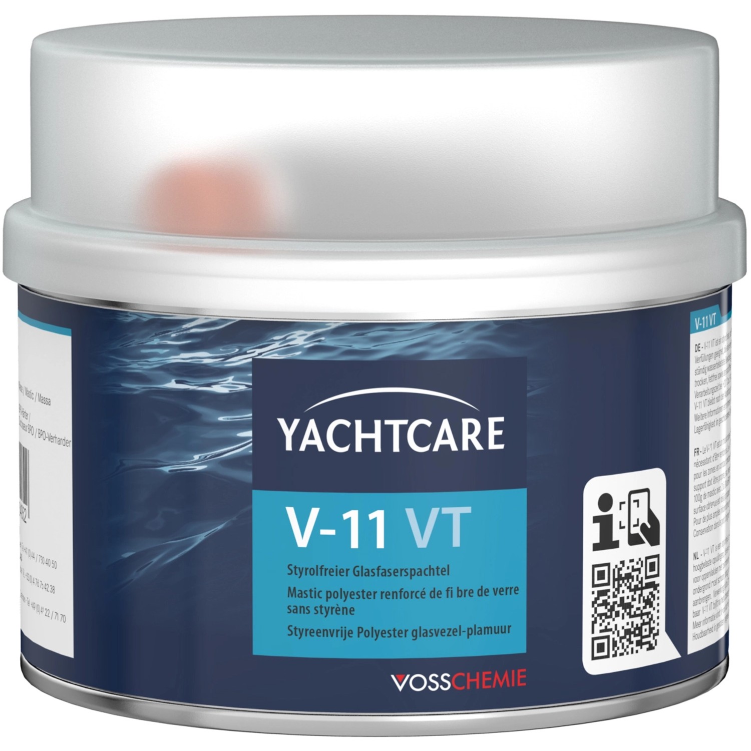 Yachtcare Glasfaserspachtel V-11 VT 400 g Braun