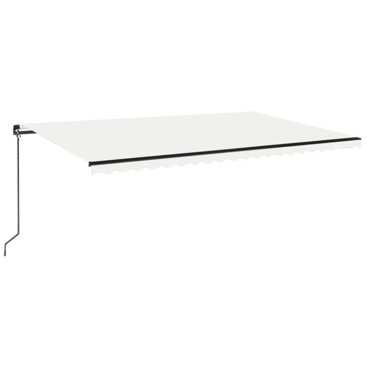 furnicato Markise Manuell Einziehbar 500x350 cm Creme günstig online kaufen