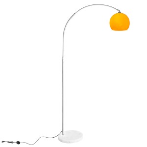 CCLIFE LED E27 Stehlampe Stehleuchte Bogenlampe Höhenverstellbar 145-220cm Orange