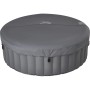 Grauer MSpa Lite Whirlpool Glow AirJet, abgedeckt. Aufblasbarer Pool für Hydromassage.