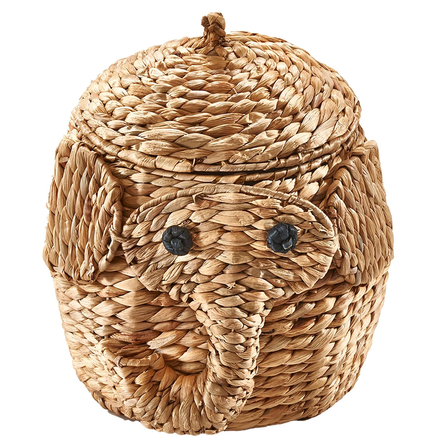 Kobolo Aufbewahrungskorb Korb Kinderkorb ELEFANT aus Wasserhyazinthe