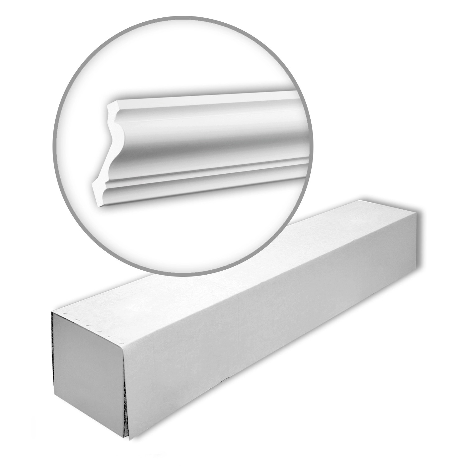 PROFHOME 150100 Eckleisten 1 Karton Set mit 15 Zierleisten 30 m Weiß günstig online kaufen
