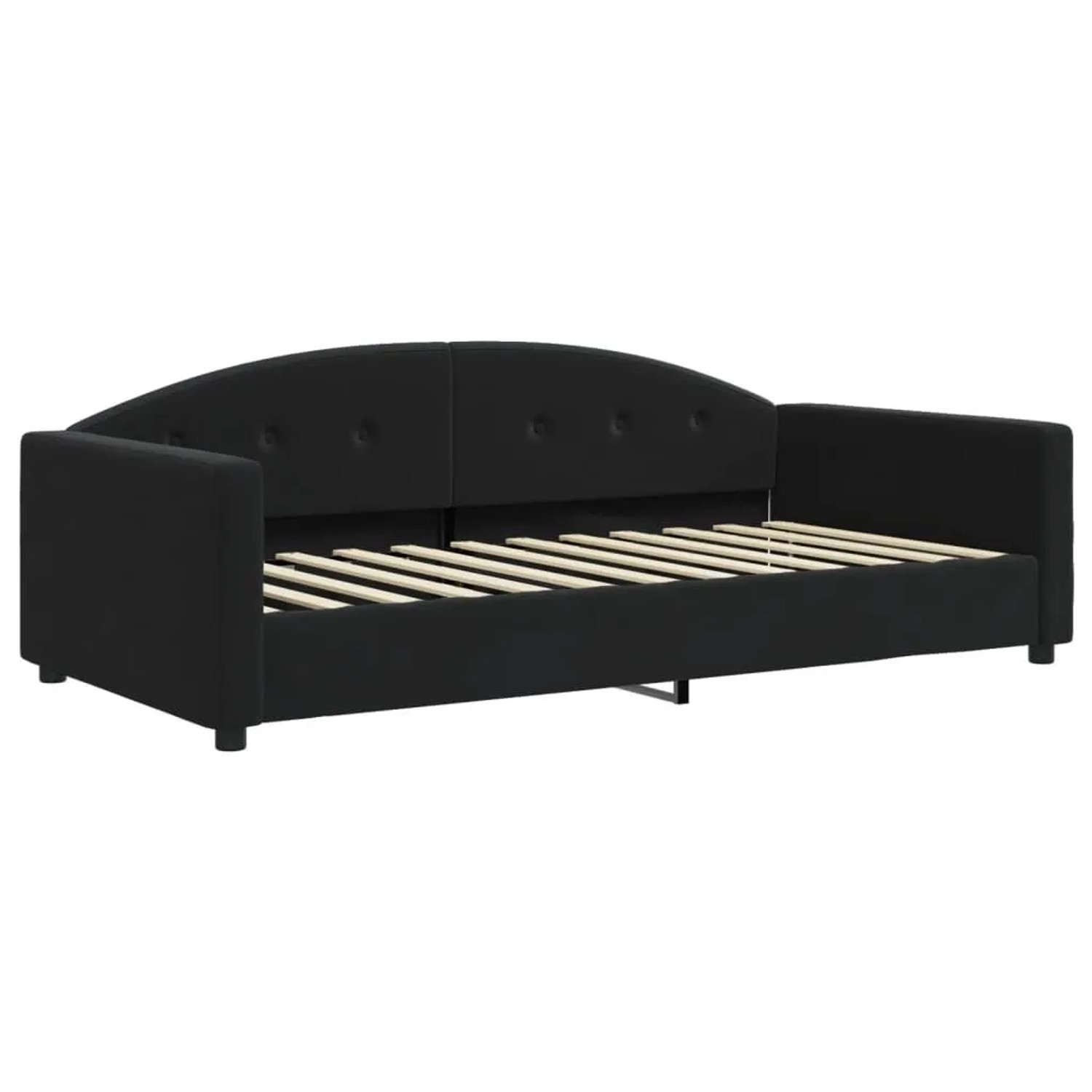 vidaXL Tagesbett Schwarz 100x200 cm Samt 354147