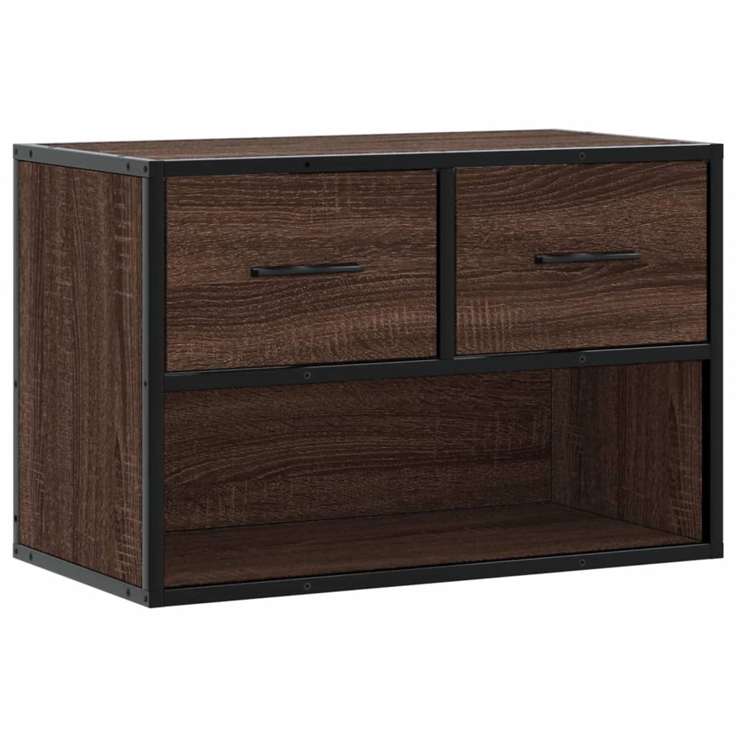 vidaXL TV-Schrank Braun Eiche 60x31x39,5 cm Holzwerkstoff und Metall 848913 günstig online kaufen