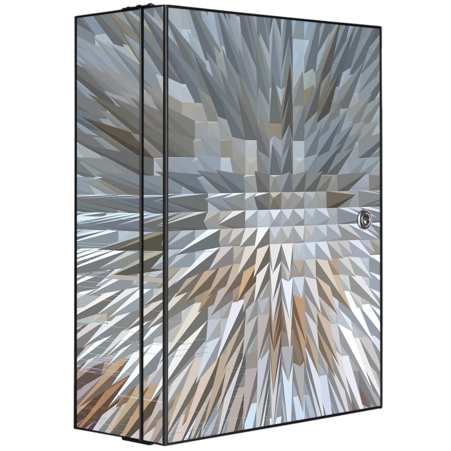 Banjado XXL Medizinschrank Abschliessbar 35x46x15cm Arzneischrank Anthrazit günstig online kaufen