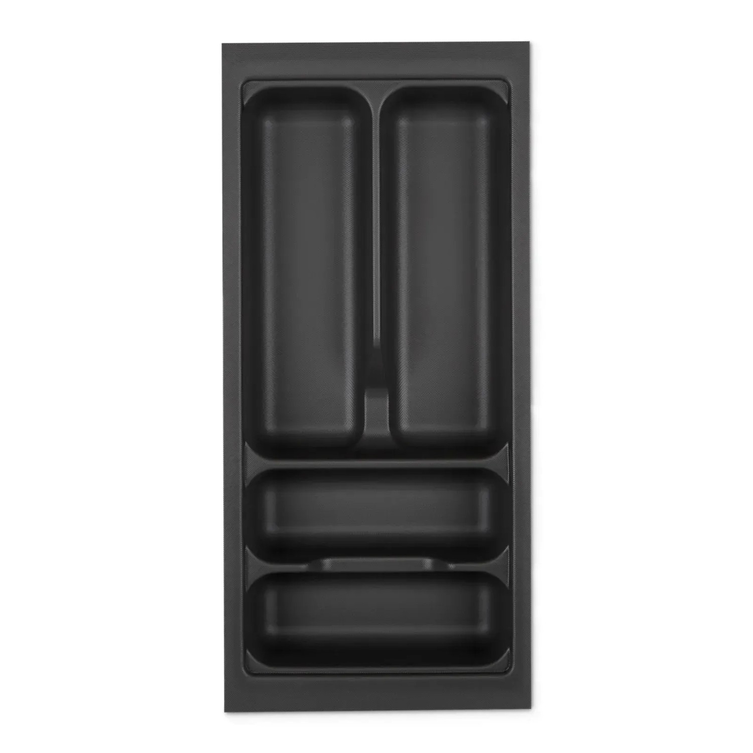 SOTECH Orga-Box VIII Besteckeinsatz 211 x 480 x 55 mm Lavagrau mit Perlstruktur Für 30er Schränke in Häcker Küchen