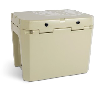 Petromax Kühlbox Sand, 25L. Passive Kühlbox für Camping und Ausflüge. Robuster PE-Korpus.