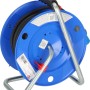 Brennenstuhl Camping-Kabeltrommel Garant G CEE IP44, blau, mit 25m schwarzem Kabel und robustem Metallrahmen für Außenbereiche.