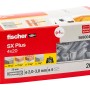 fischer Spreizdübel SX Plus 4x20, 200 Stück im Karton. Universaldübel für sichere Befestigungen.