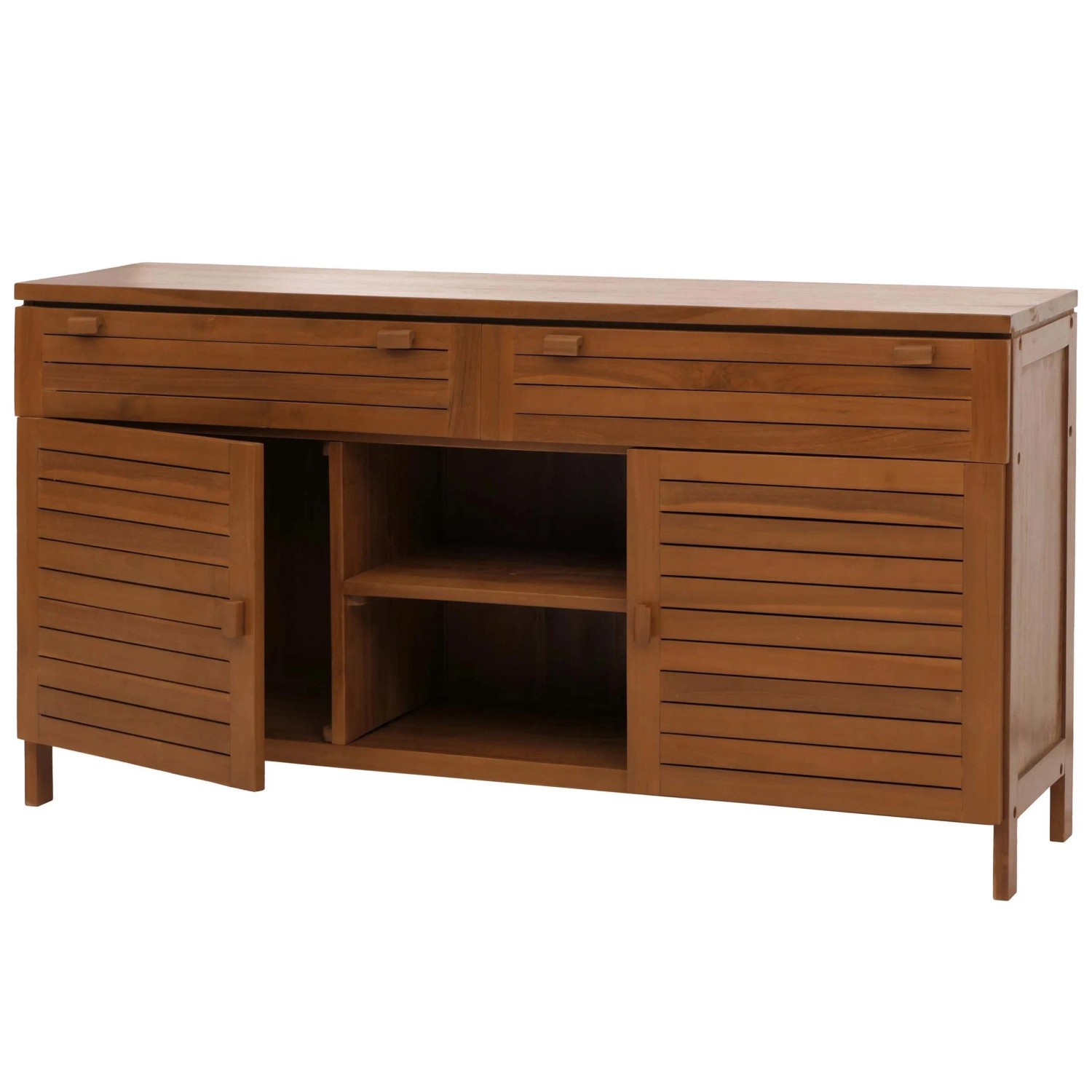 MCW Teak-Waschbeckenunterschrank M87  B-Grade-Teak 80x150x40cm