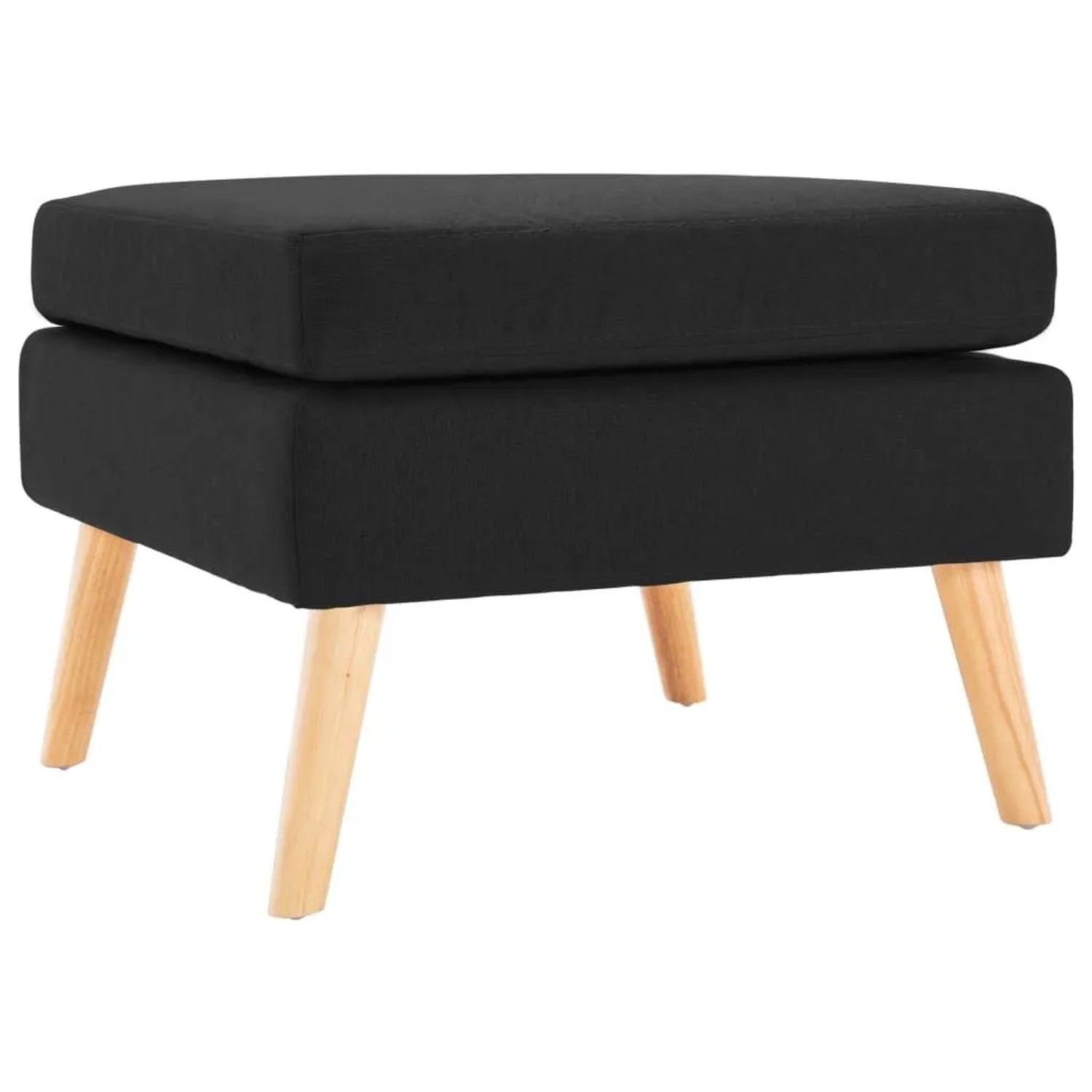 vidaXL Fußhocker Schwarz Stoff 288742