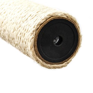 eyepower Sisalstamm 20cm, Ø 7.1cm, M10 Gewinde für Katzenkratzbaum.