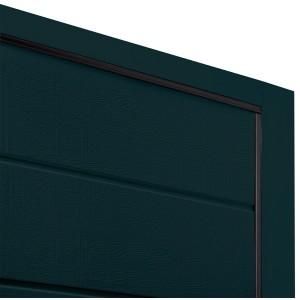 Detailaufnahme: IsoMatic Zargenverkleidung in Anthrazit (RAL 7016) für Garagentore.