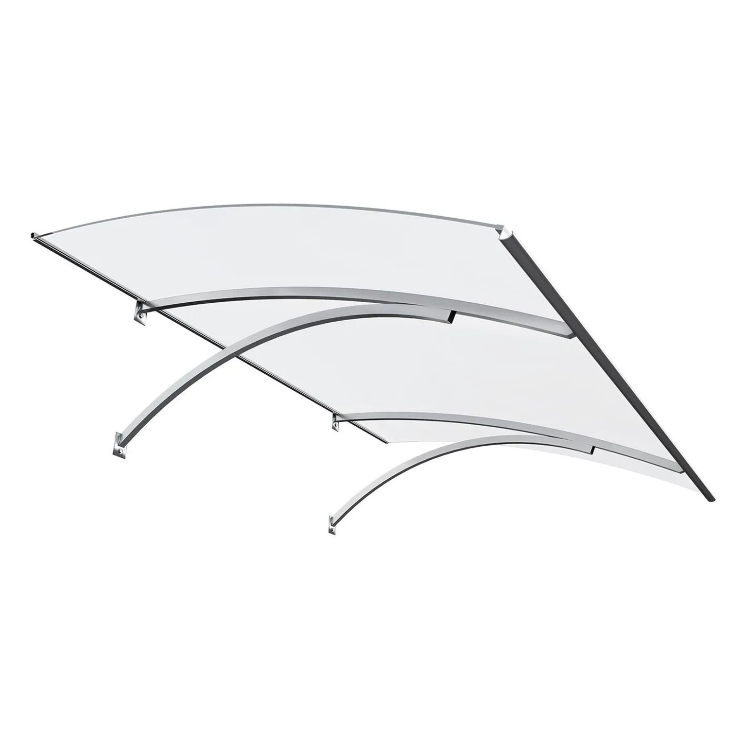 Roro Vordach V153 Edelstahl 120 cm x 85 cm x 25 cm