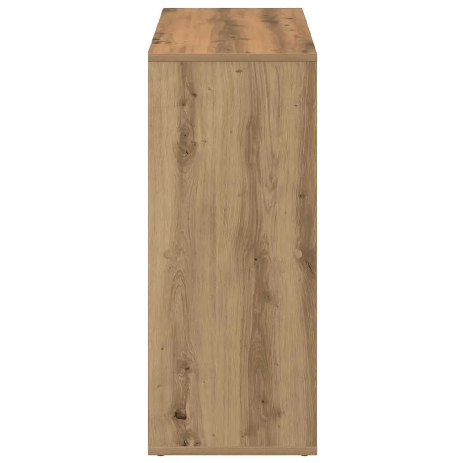 vidaXL Raumteiler-Bücherregal in Artisan-Eiche, 69,5x29x69,5 cm. Regal mit vier Fächern.