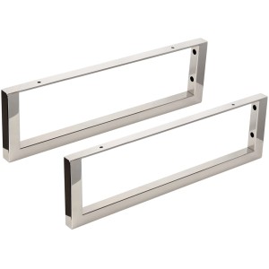 2er-Set Fackelmann Handtuchhalter Hype, Chrom, Vierkantrohr-Träger mit Befestigung