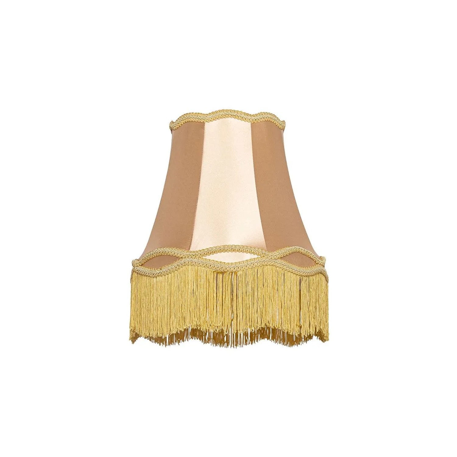 Qazqa Lampenschirm Aus STOff Gold 30 18 26 Granny