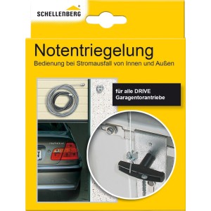 Schellenberg Notentriegelung für Garagentorantriebe Drive Extern, zur manuellen Bedienung bei Stromausfall.