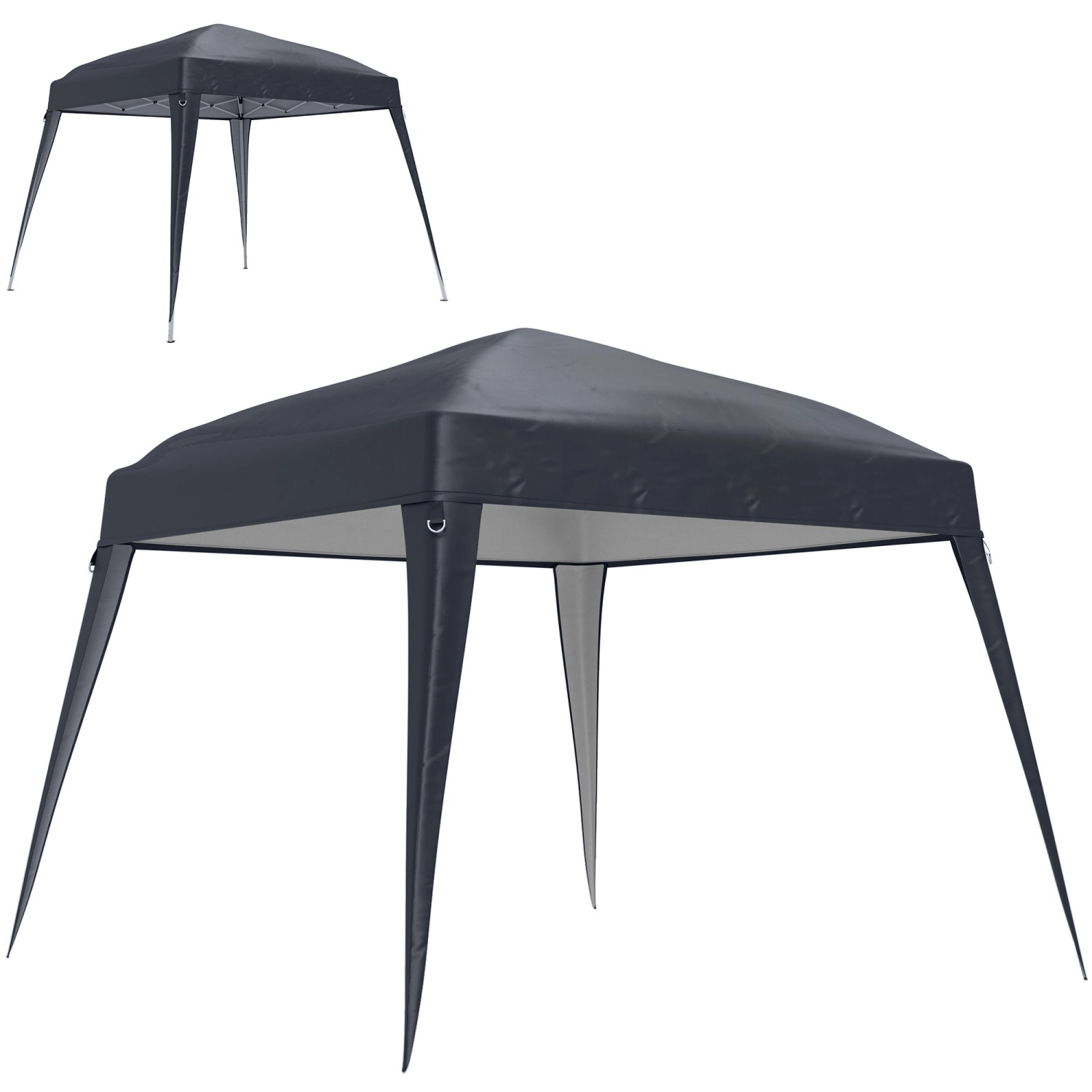 Thumbnail - Outsunny Ersatz-Vordach Polyester  Dunkelgrau 300L x 300B cm