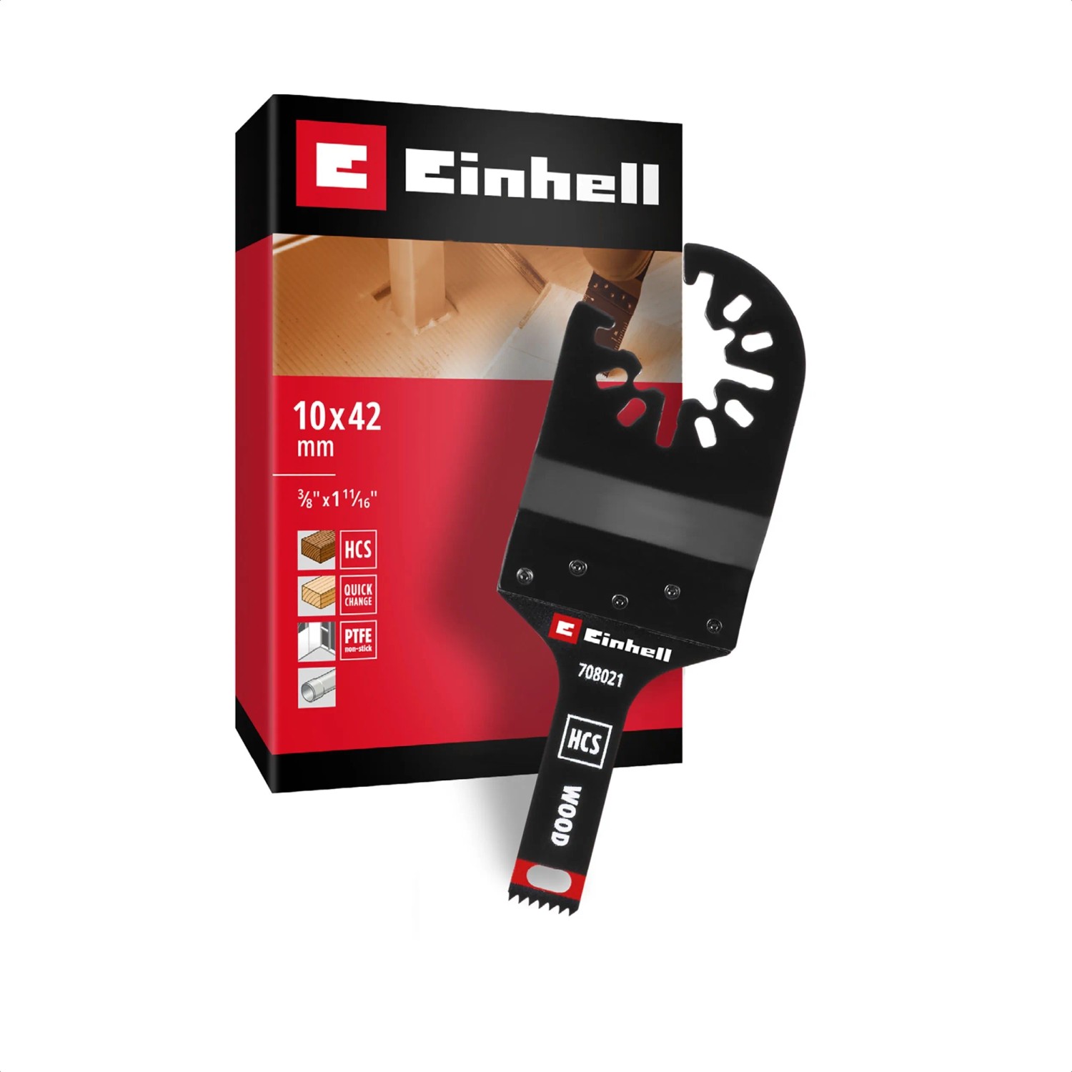 Einhell Tauchsägeblatt HCS Gerade 10 mm x 42 mm