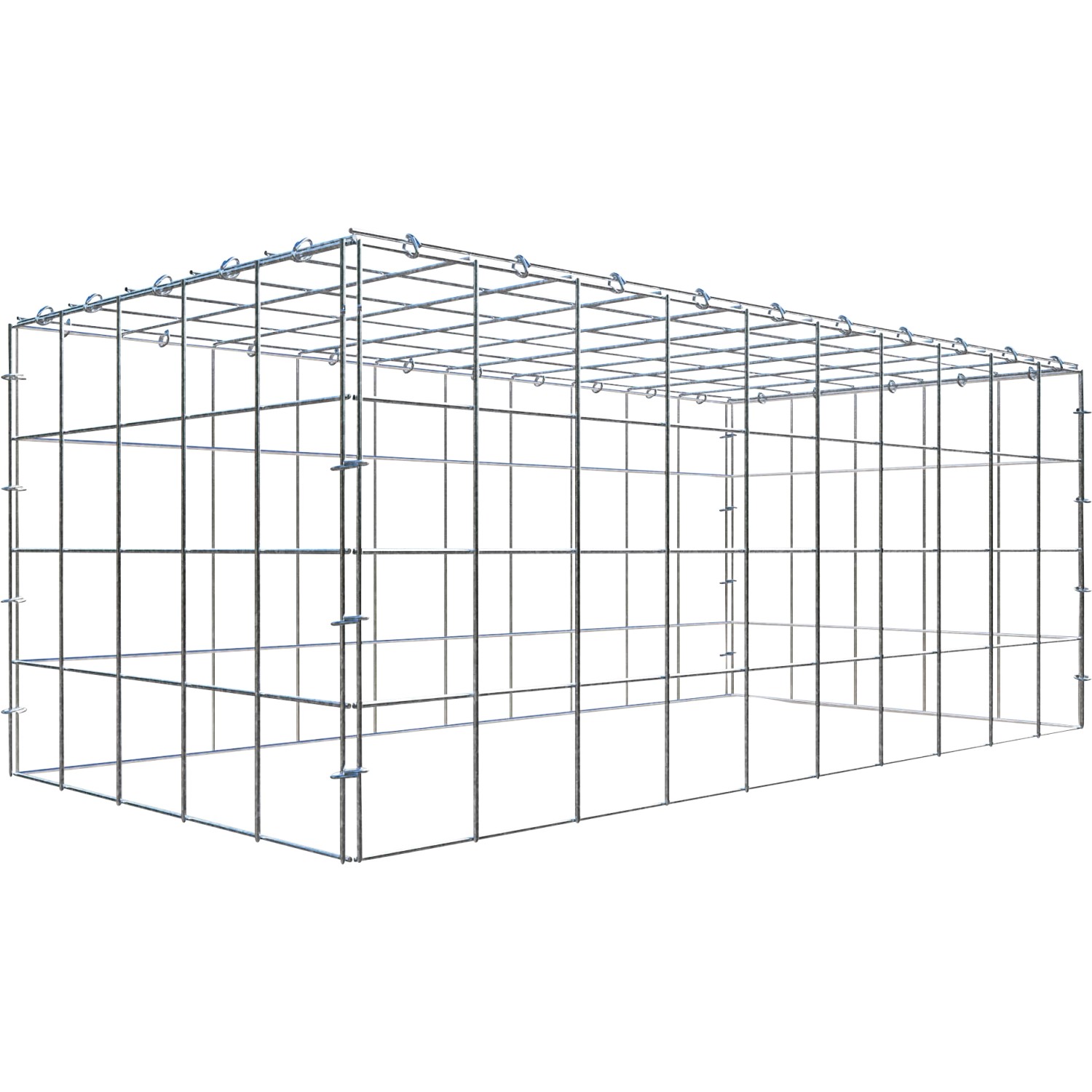 Thumbnail - Gabiona C-Ring-Gabione-Anbaukorb Typ 3 40 x 100 x 50 cm Maschenw 10 x 10 cm