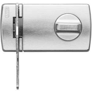 Abus Türzusatzschloss 2130 S B/DFNLI aus Metall mit Drehknauf und Sperrbügel.