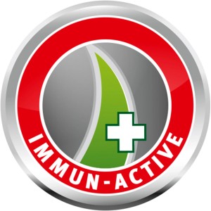 Symbol für Immun-Active Formel im Wolf-Garten Rasendünger mit Langzeitwirkung.