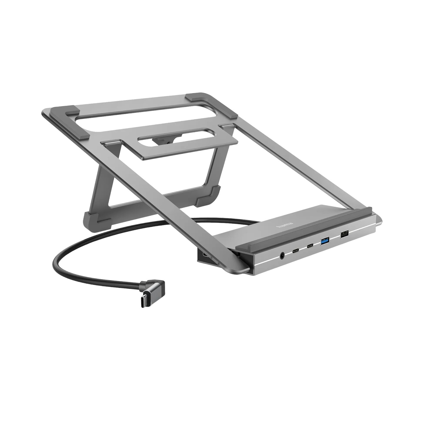Hama USB-C-Docking-Station Connect2Office Stand Notebook-Stand 12 Ports