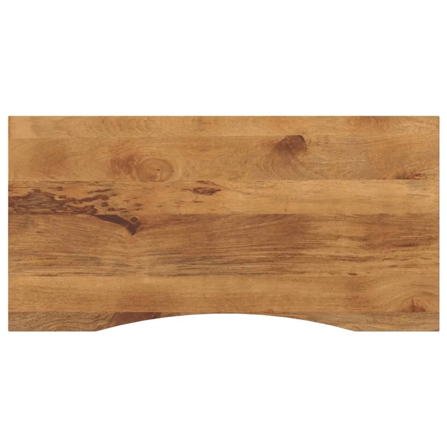 vidaXL Schreibtischplatte mit Aussparung 140x50x2,5cm Massivholz Mango 370212