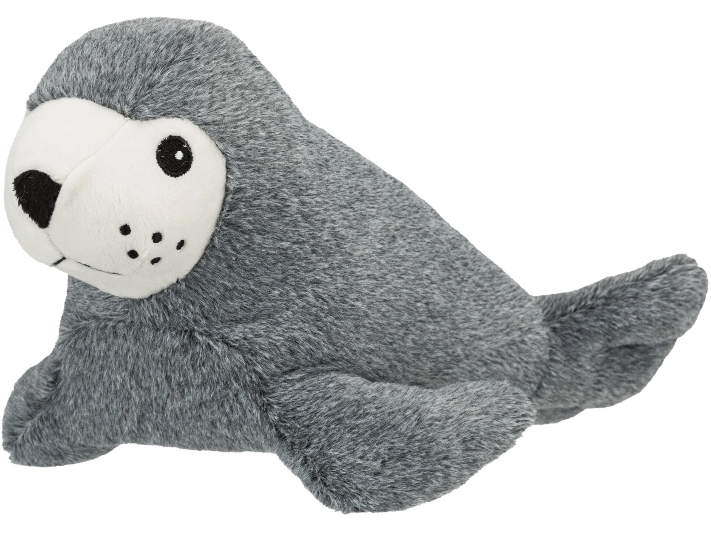 Trixie Korb Nabou – ø 45 Cm, Gewebt, Mit Waschbarem Plüschkissen, Grau/weiß